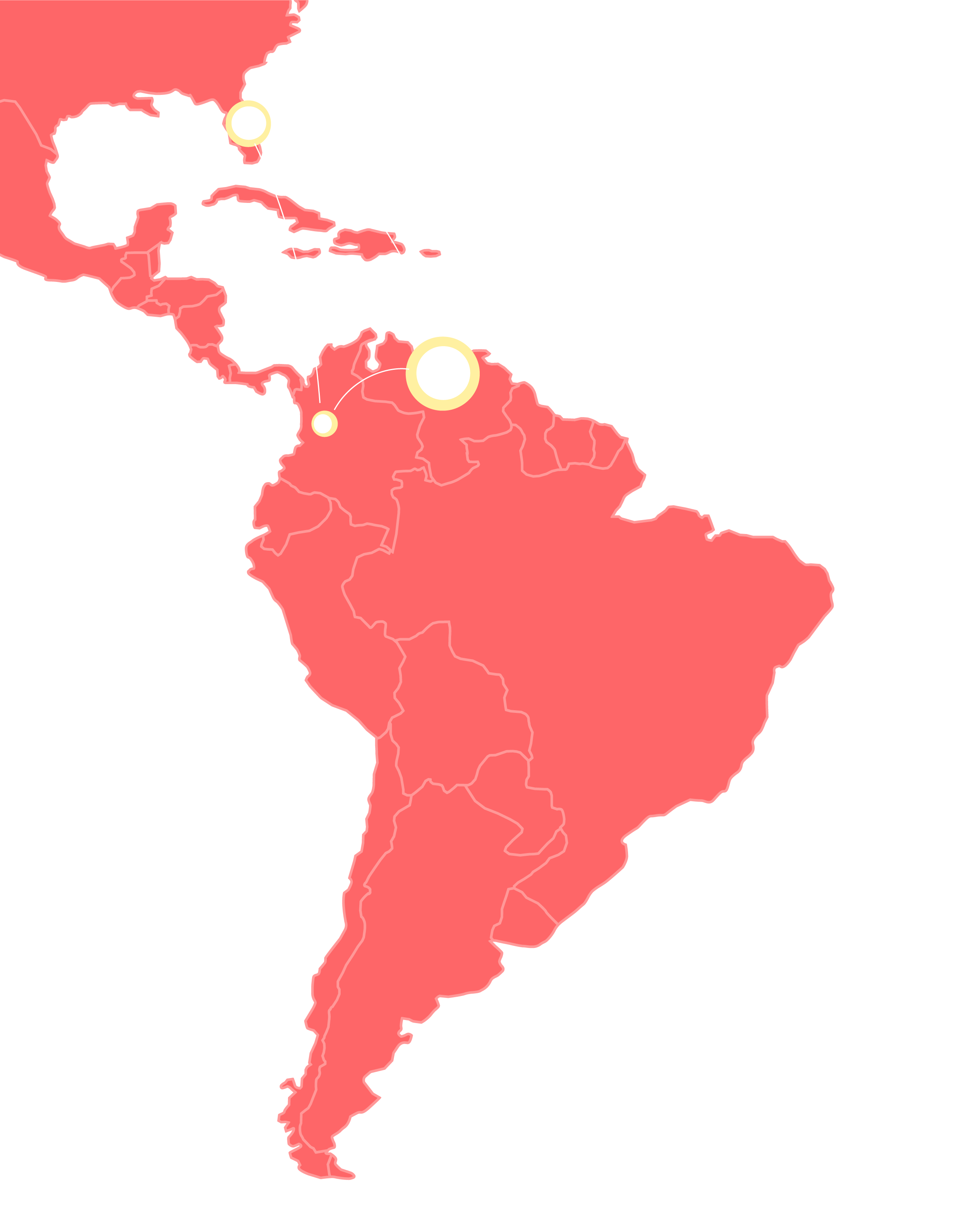 South America map